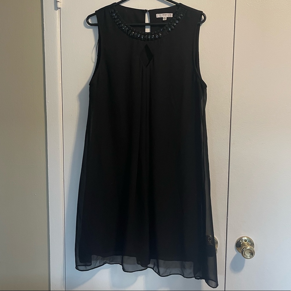 Studio One Black Mini Dress